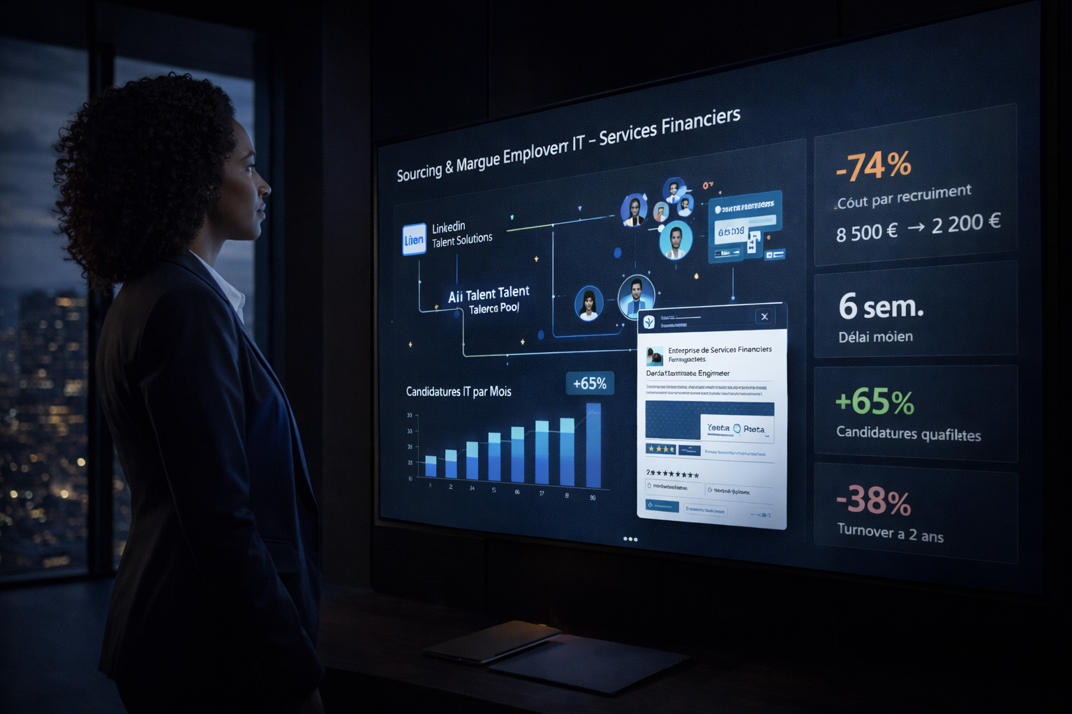 Sourcing & marque employeur IT — Services financiers